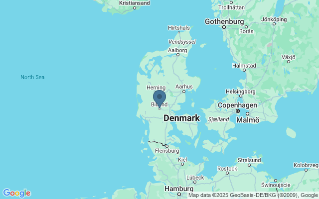 Kaart met locatie LEGOLAND